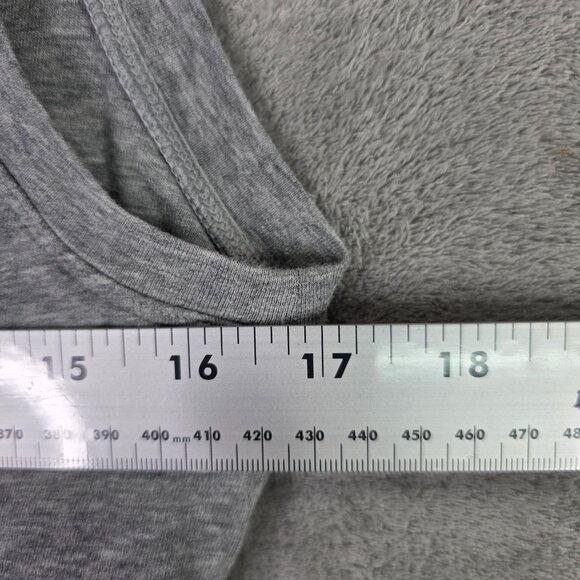 Womens Cabi Sleeveless Gray Side Ruched Midi Dress Lined V Neck Cotton Blend S - Picture 6 of 9